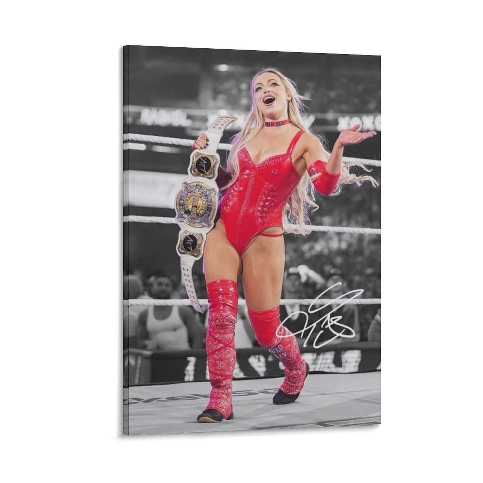 FCOIN Liv Morgan Canvas Poster Canvas Art Poster And Wall Art Picture Print Modern Family Decor Posters 12x18inch(30x45cm)