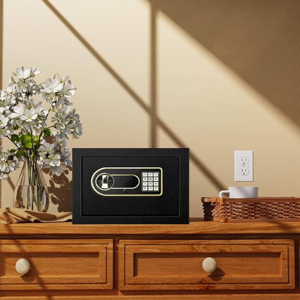 Amazon.co.jp: 金庫 家庭用12.4L 防犯金庫 A4ファイル横収納可能