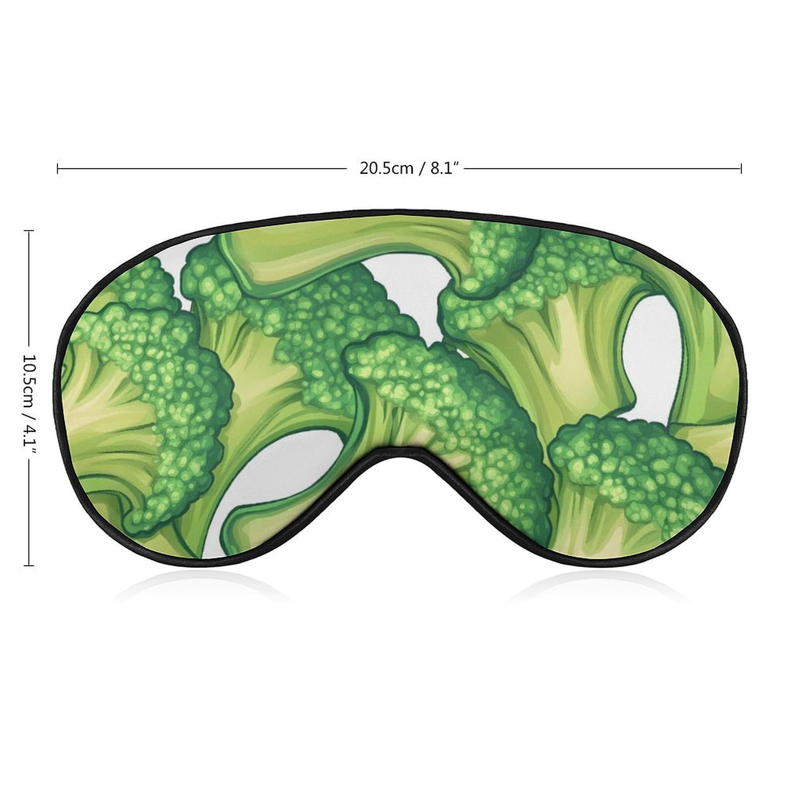 Broccoli Stack Sleep Mask Eye Shade Cover Adjustable Strap for Travel Lunch Break Women Men