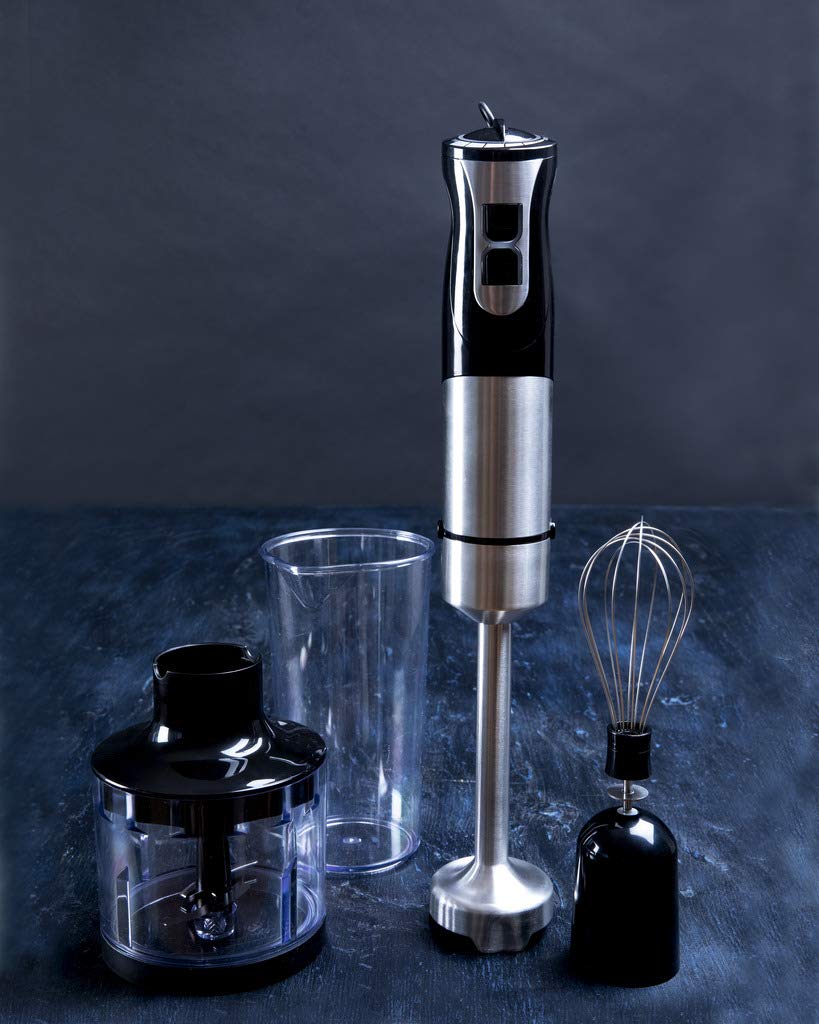 Gastronoma 18210001 - Batidora de mano de 1000 W, 3 en 1, perfecta para mezclar salsas y sopas, rápida y eficiente