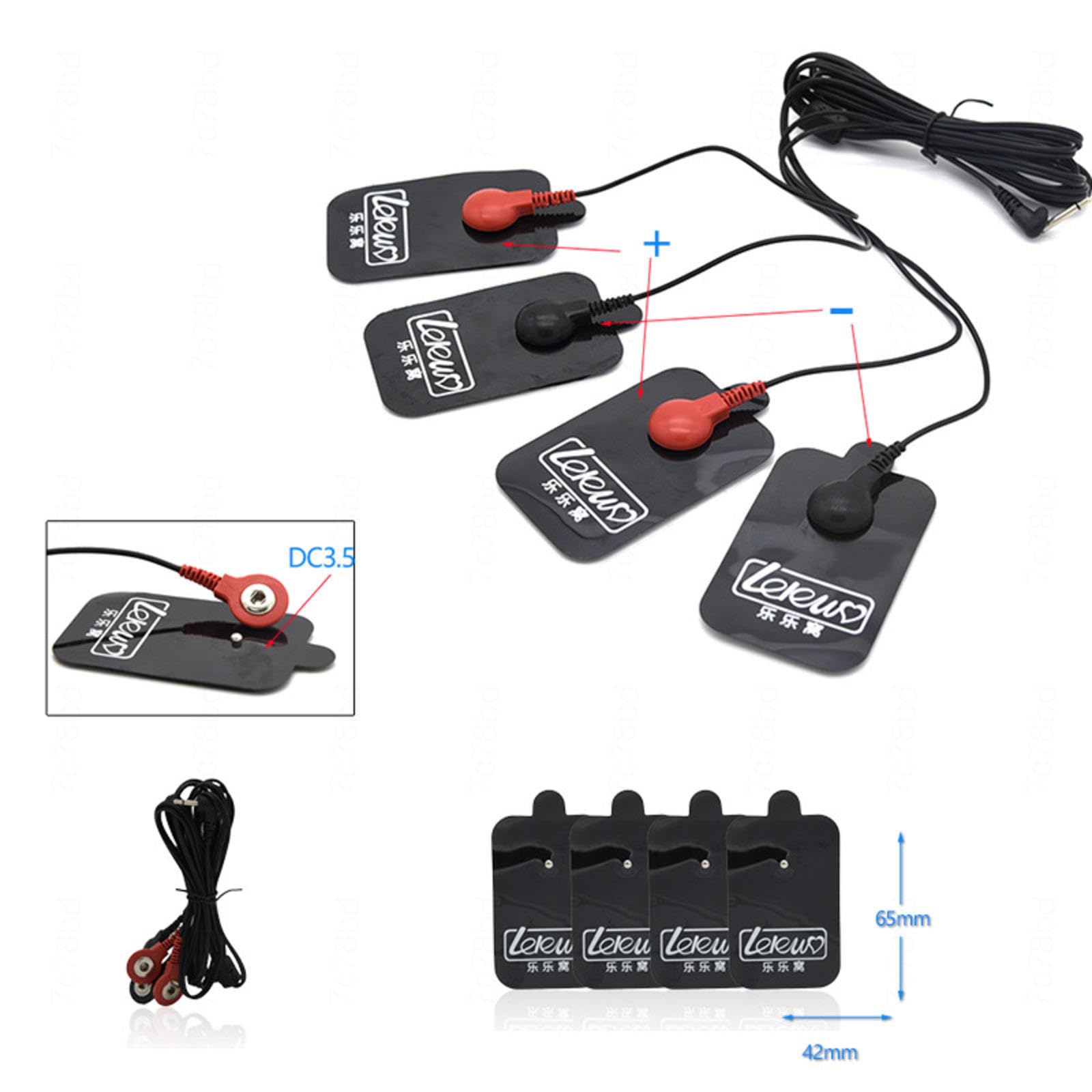 Estim Sex, Elektrostimulation Set, Anal Vaginaldildo und Prostata Massagegerät Cock Ring Massage Pads, Elektrische Stimulation Erwachsene Sm Männer Frauen Paare