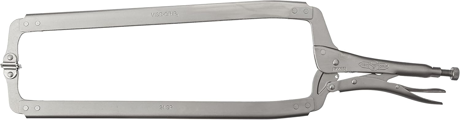 Locking C-Clamp Plier w/Swivel Pads (VICE-GRIP #24SP) - 24"