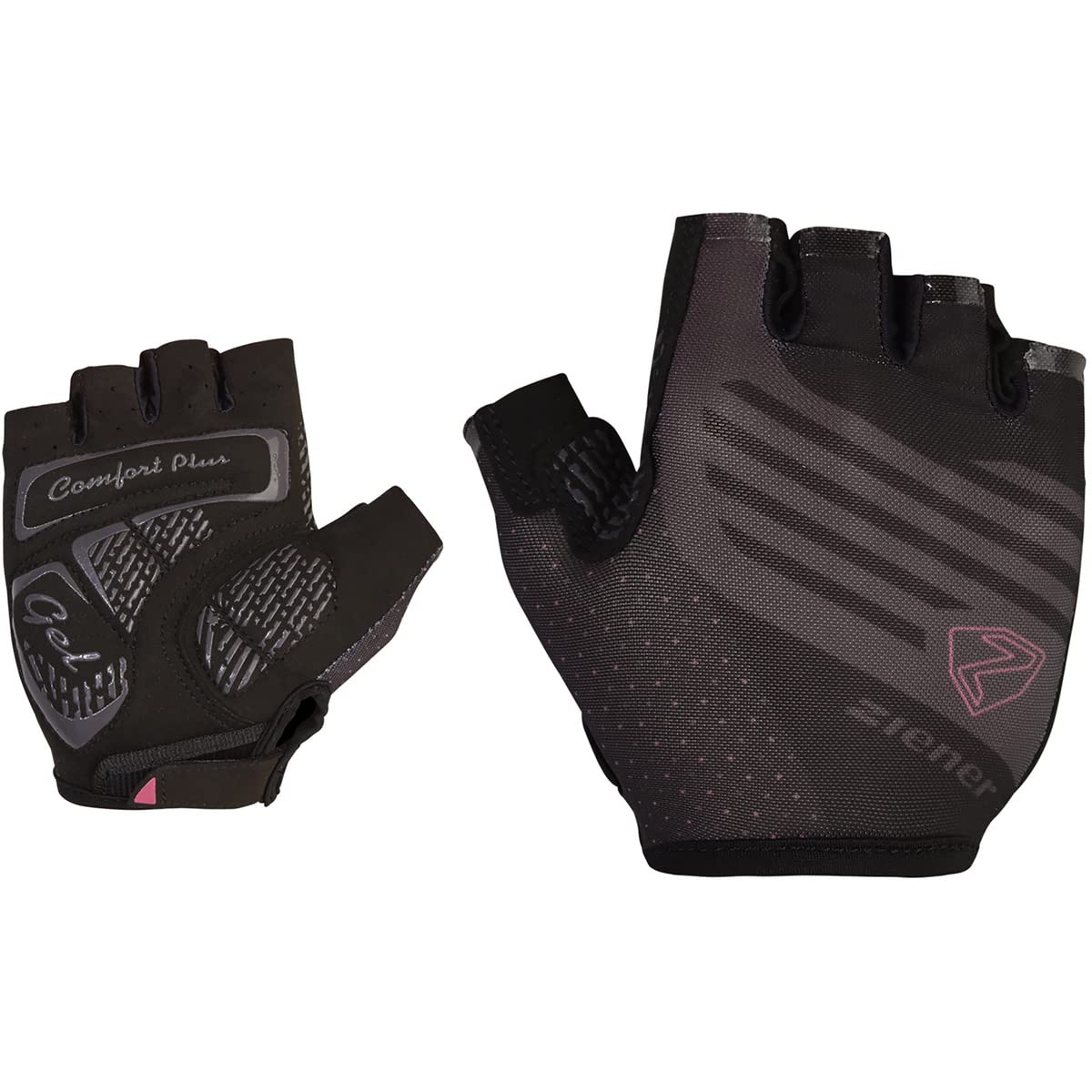 Ziener Damen Clarete Fahrrad-/Mountainbike-/Radsport-Handschuhe | Kurzfinger-atmungsaktiv/dämpfend
