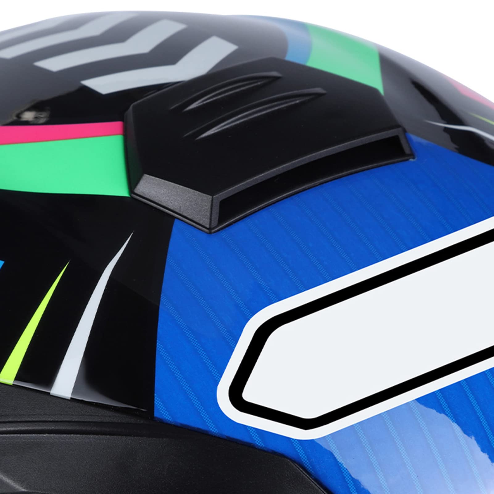 Casco Integrale Moto Casco Integrale Moto Uomo Donna Cool Rider Equipaggiamento Four Seasons Casco Moto Integrale Black And Green（L）