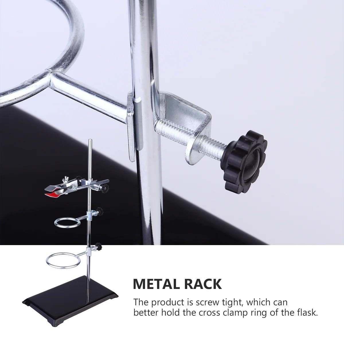 Aparato de Destilación al Vacío Cristalería Soporte laboratorio, anillo laboratorio, abrazadera Metal, soporte pesado Para química, abrazaderas, soportes Para herramientas