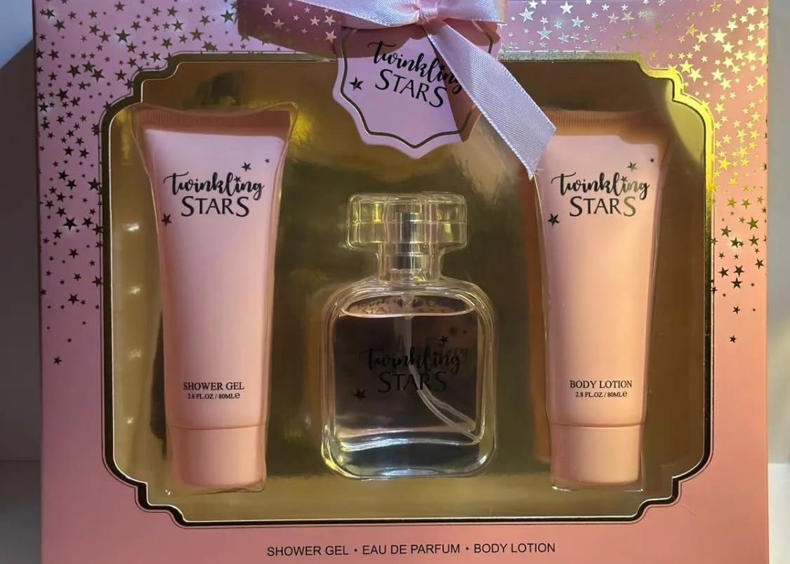 Generic Gift set Twinkling Stars Womens 3 pieces: Shower Gel, Eau De Parfum, Body Lotion Shower Gel, Eau De Parfum, Body Lotion