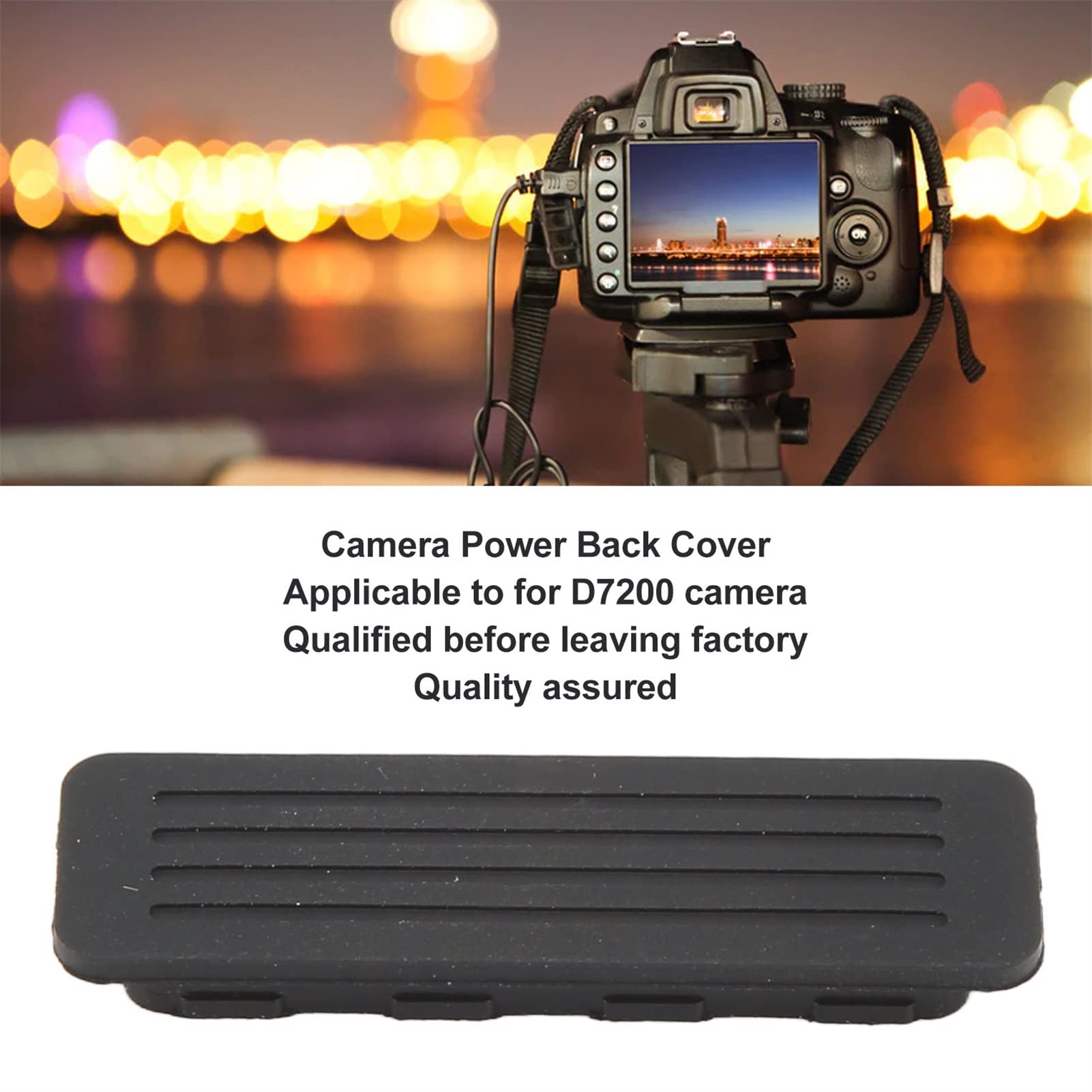 (2PCS) Tappo di Copertura in Gomma Inferiore per Fotocamera Coperchio Posteriore di Alimentazione per D7200, D7000, D610, D600 Impermeabile e Antipolvere, Realizzato in Gomma