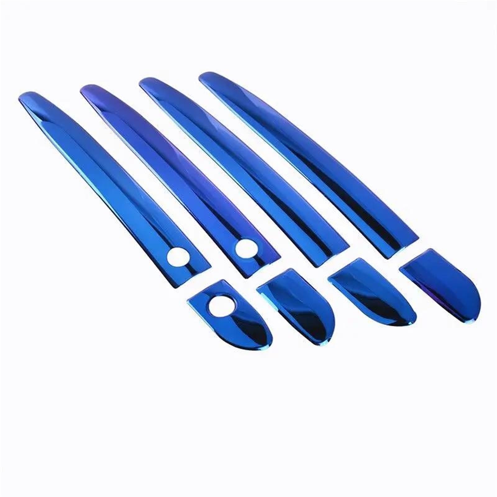 NOHEEU Car Door Handle Cap Decorative Outer Cover Shell for Mazda CX-9 CX9 CX 9 MK2 2016-2018(2 Blue Buttons)