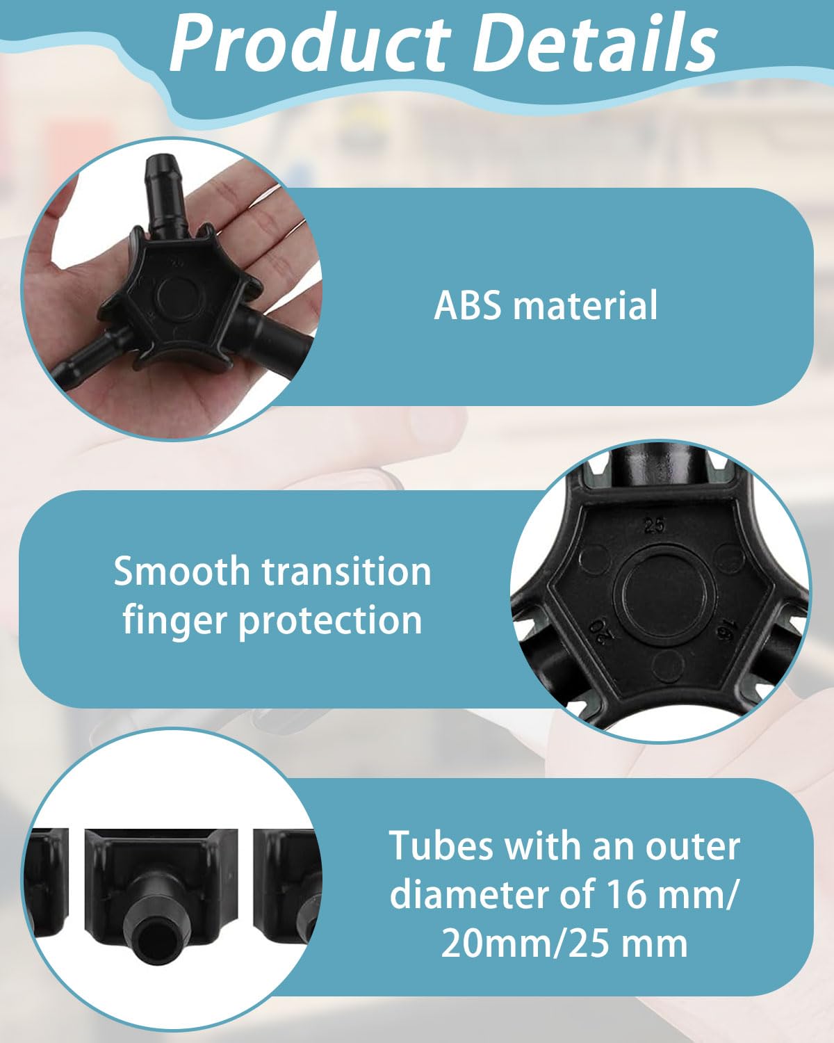 Calibratore Sfusatore per Tubo Multistrato con Diametro 16-20-25 mm, Calibratore per Tubo Multistrato Alesatore, per Alesatore PEX-AL-PEX con Impugnatura Ergonomica