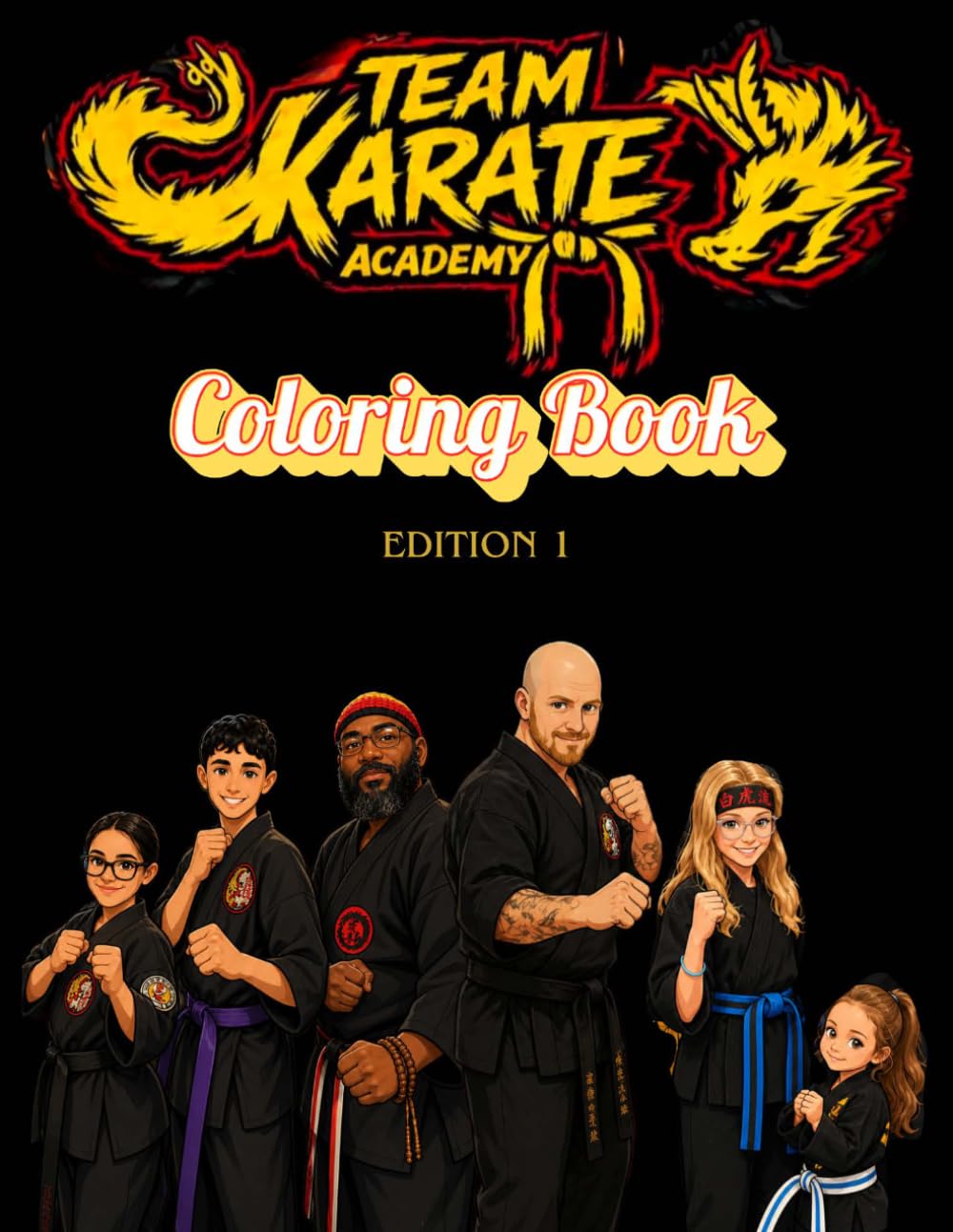 Team Karate Academy: Coloring Book