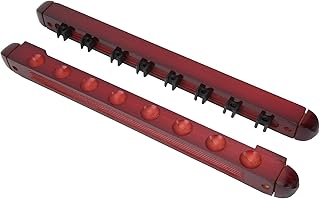 Pool Cue Rack, 8 Holes Wooden Wall Mounted Pool Cue Rack Snooker Billiards Pool Cues Rack Pool Cues Holder with Screws Cosmetic Supplies