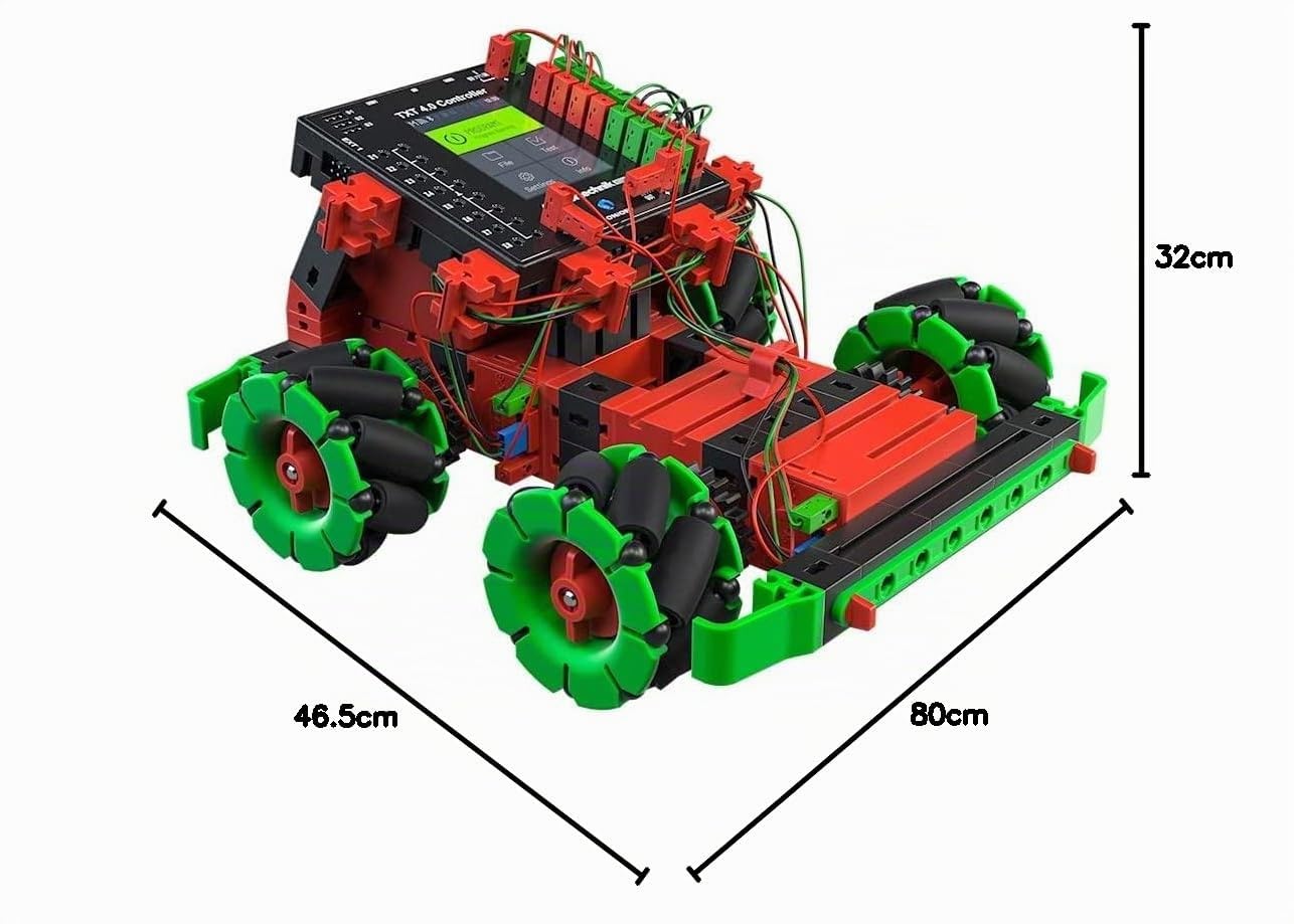fischertechnik Robotics Hightech 559895 – Robots programmables et télécommandés équipés d'un Module IA, pour Enfants, kit de robotique pour Construire 9 modèles, à partir de 10 Ans