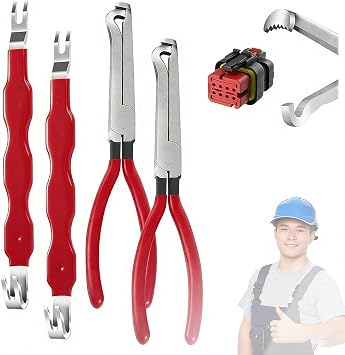 Electrical Disconnect Pliers, 2026 Electrical Connector Separator, Automotive Electrical Connector Pliers, Electrical Tools Electrical Plug Plier, Terminal Removal Tool Disconnect Tools 2 Set