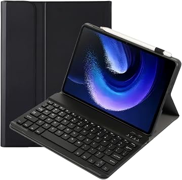 Keyboard Case for Huawei MatePad SE 11" 2024 AGS6-W00 Tablet, Slim Protective Cover with Detachable Wireless Bluetooth Keyboard Black