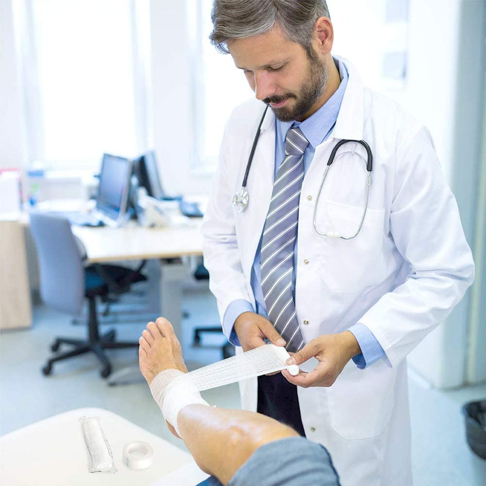 NUVO MEDSURG Roller Bandage Medical Gauze Wrap for Wounds Care - Easy to Use Bandage Rolls for Hand Wrap Dressing Ankles & Knees (15 cm X 4 mtr (24 Rolls)) NUVO MEDSURG Roller Bandage Medical Gauze Wrap for Wounds Care - Easy to Use Bandage Rolls for Hand Wrap Dressing Ankles & Knees (15 cm X 4 mtr (24 Rolls))