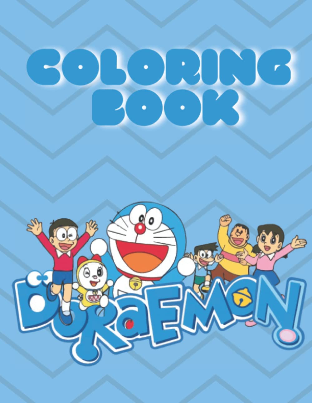 Doremon Coloring Book 8.5 x 11 inches: 50 Pretty Cure Illustration Funny Coloring Book for Doremon Fans