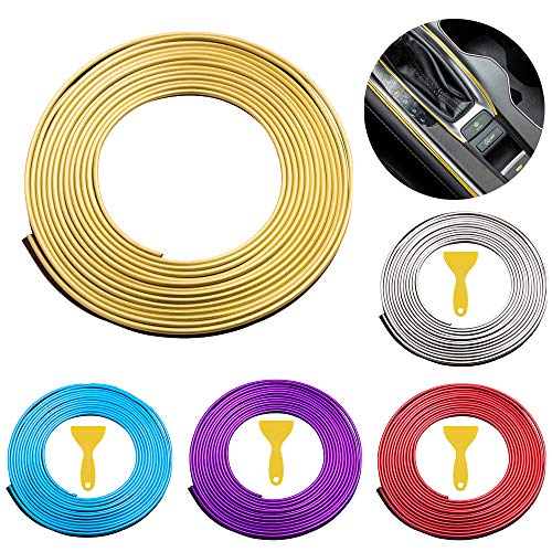 Strisce Decorative Per Interni Auto - 2 Metri, Pelle, Adesive, Per Cruscotto E Portiere - Foto 11