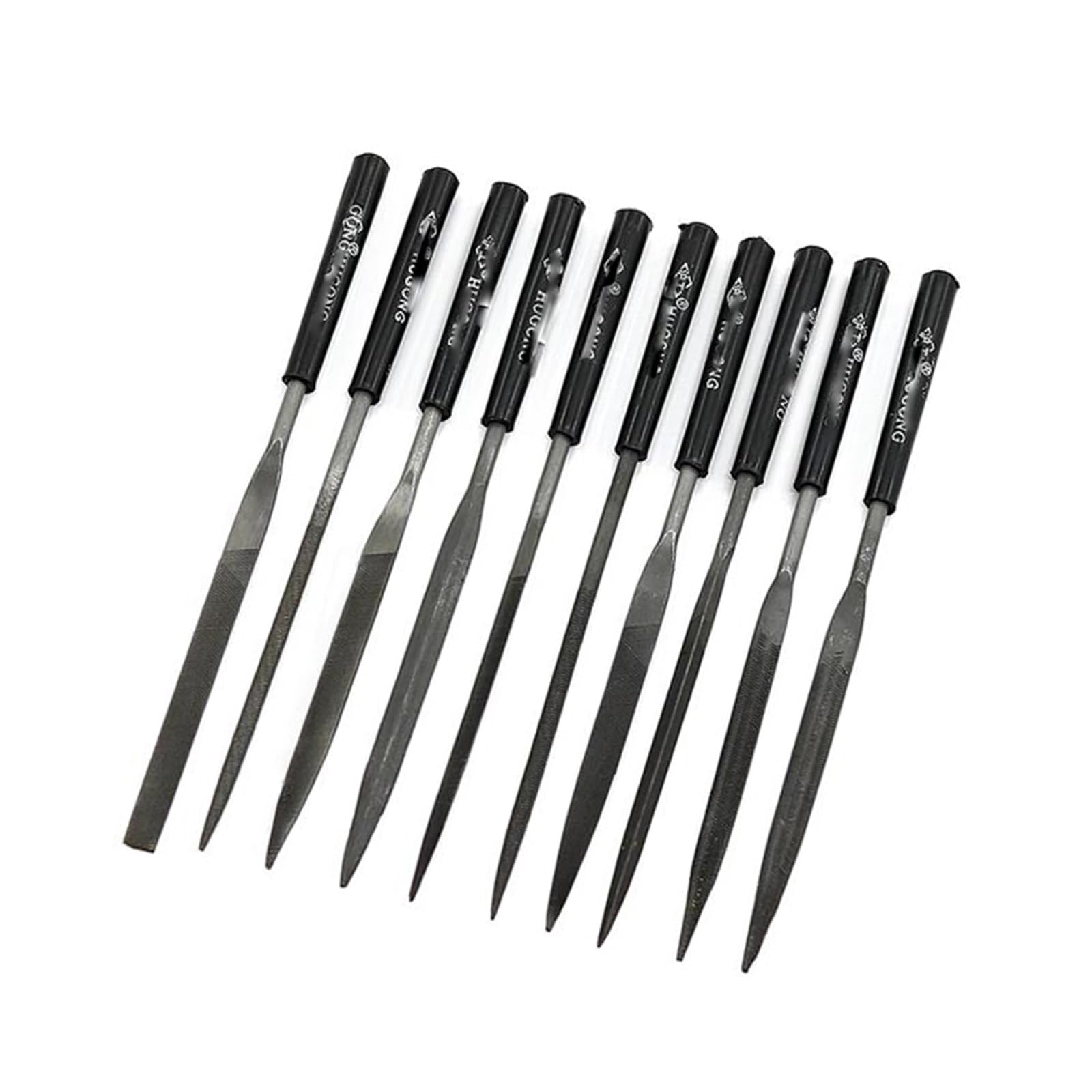 10 częściowy Zestaw Pilników Do Nakrętek Gitarowych Narzędzie Naprawy 150 * 240 * 30mm Tuner Gitary