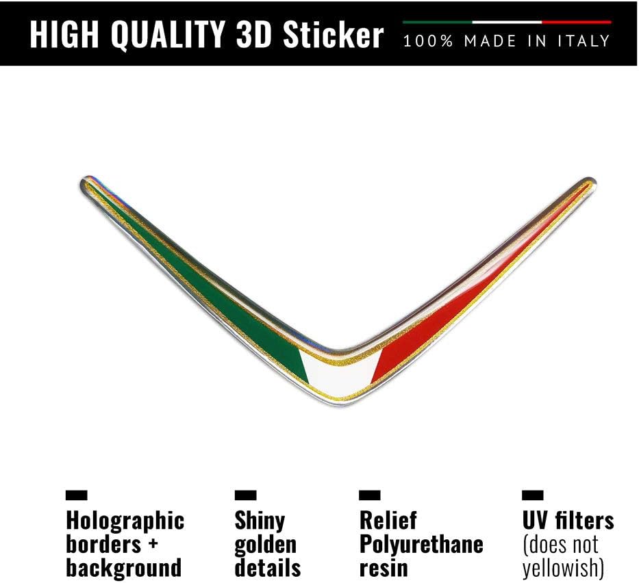 4R Quattroerre.it 32114 3D Sticker Decoration Italy, 50 x 110 mm