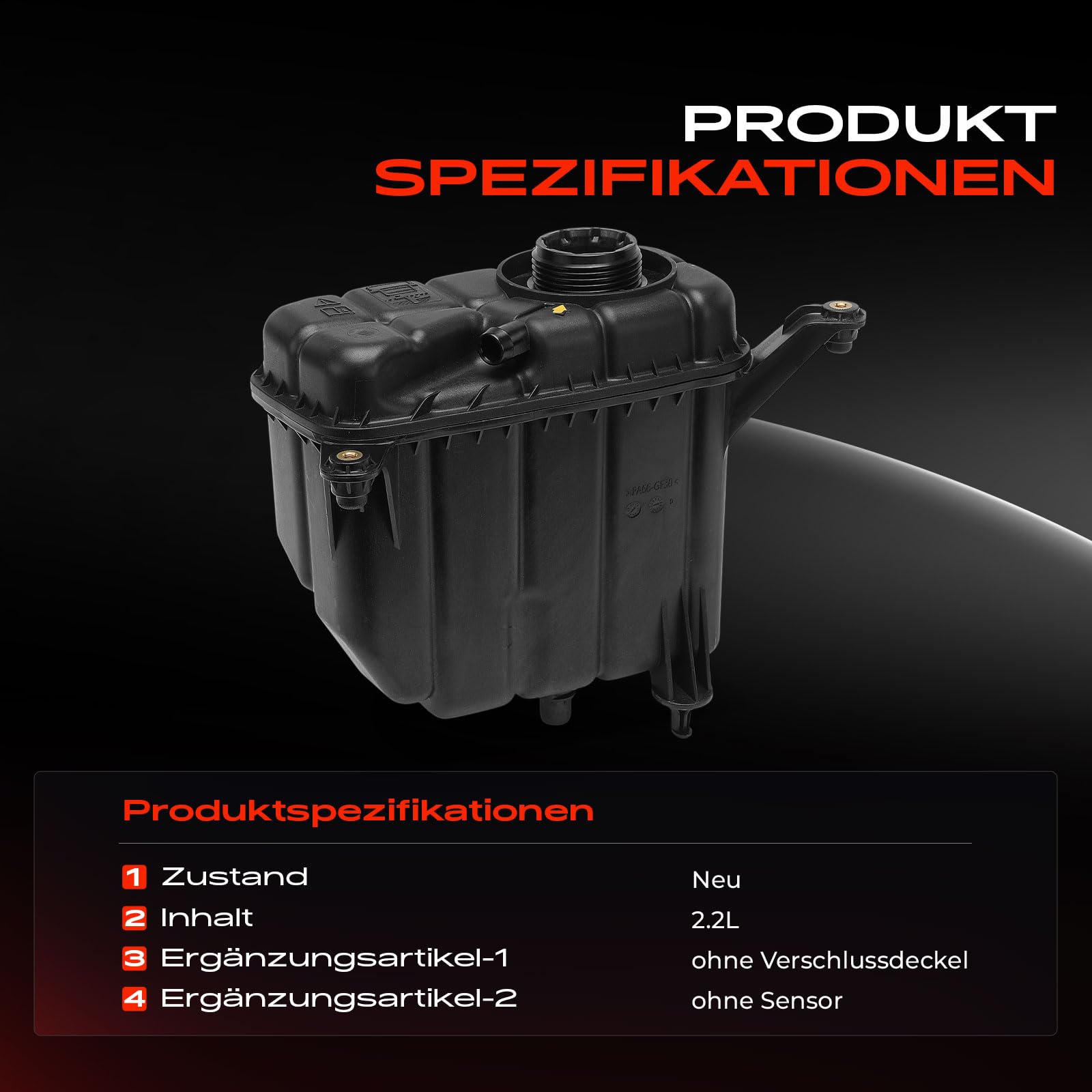 Frankberg Ausgleichsbehälter Kühlmittel Motorraum 17132284600 | Kompatibel mit 2 Coupe F22 F87,3er F30 F80,4 Cabriolet F33 F83,4 Coupe F32 F82
