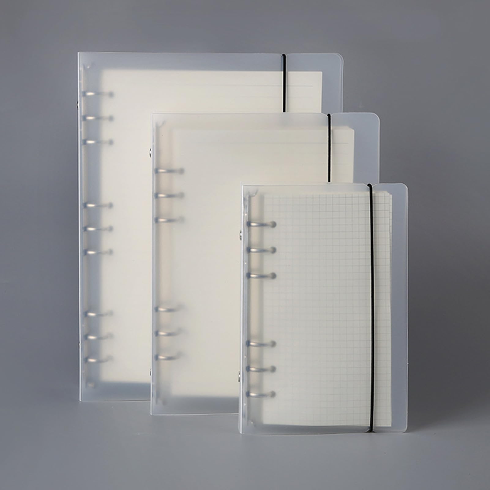 Durchsichtiger Einbanddeckel, Mattes PP-Material, Flexibler Organizer für Lose Blätter, Ideal für Schule, Büro, Reisen, 18,5 X 12,5 Cm (A5)