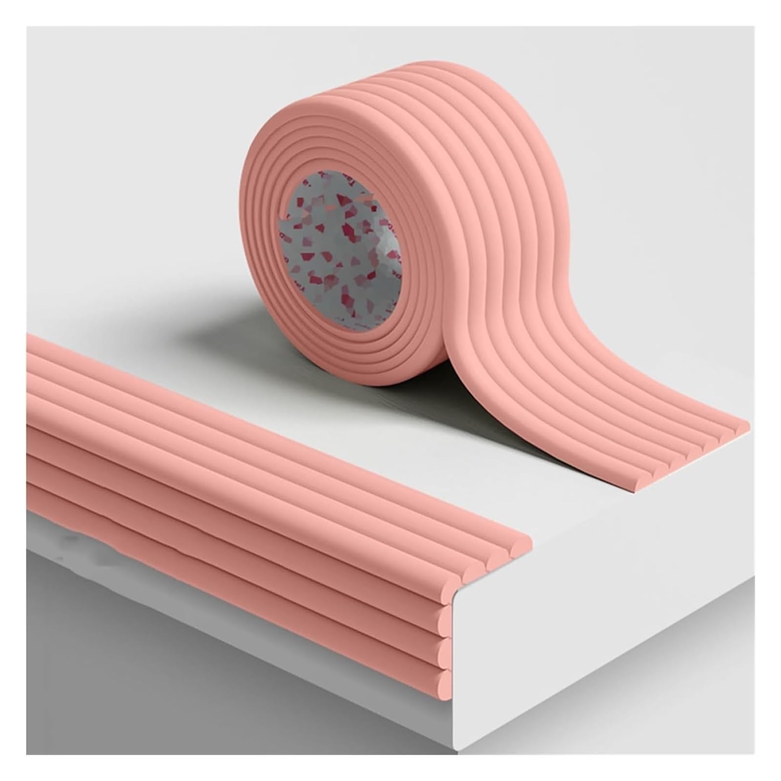 Protezioni in Schiuma Bordi Autoadesivi for Angoli del Tavolo Cuscino Paraurti 8 cm di Larghezza 0, Spessore Striscia Collisione for Bambini for Mobili Camino Rosa 6 m 19.68ft(Pink,2m/6.56ft)