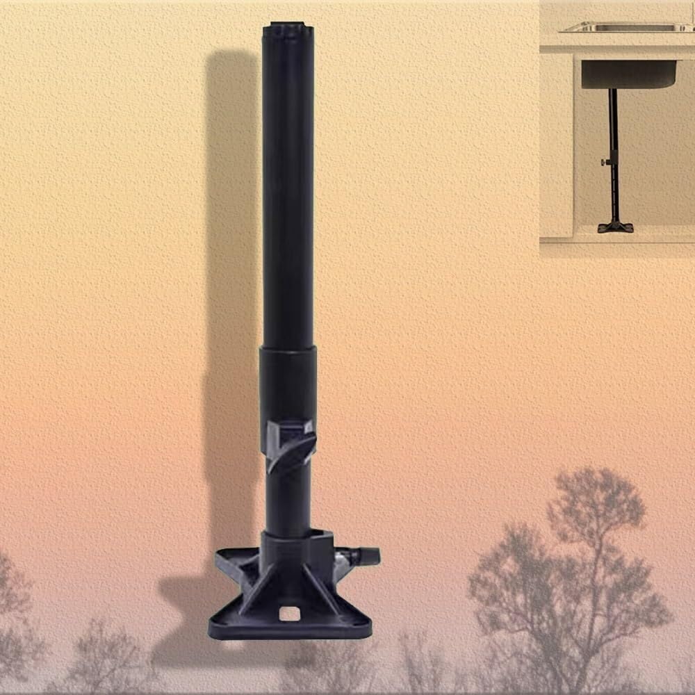 Regulowane nogi, wsporniki podblatowe do zlewu bez wiercenia, zestaw naprawczy do zlewu kuchennego ze stali nierdzewnej, pręt podporowy, nogi do szafek(Height 25 35 cm(9.8" 13.8"))