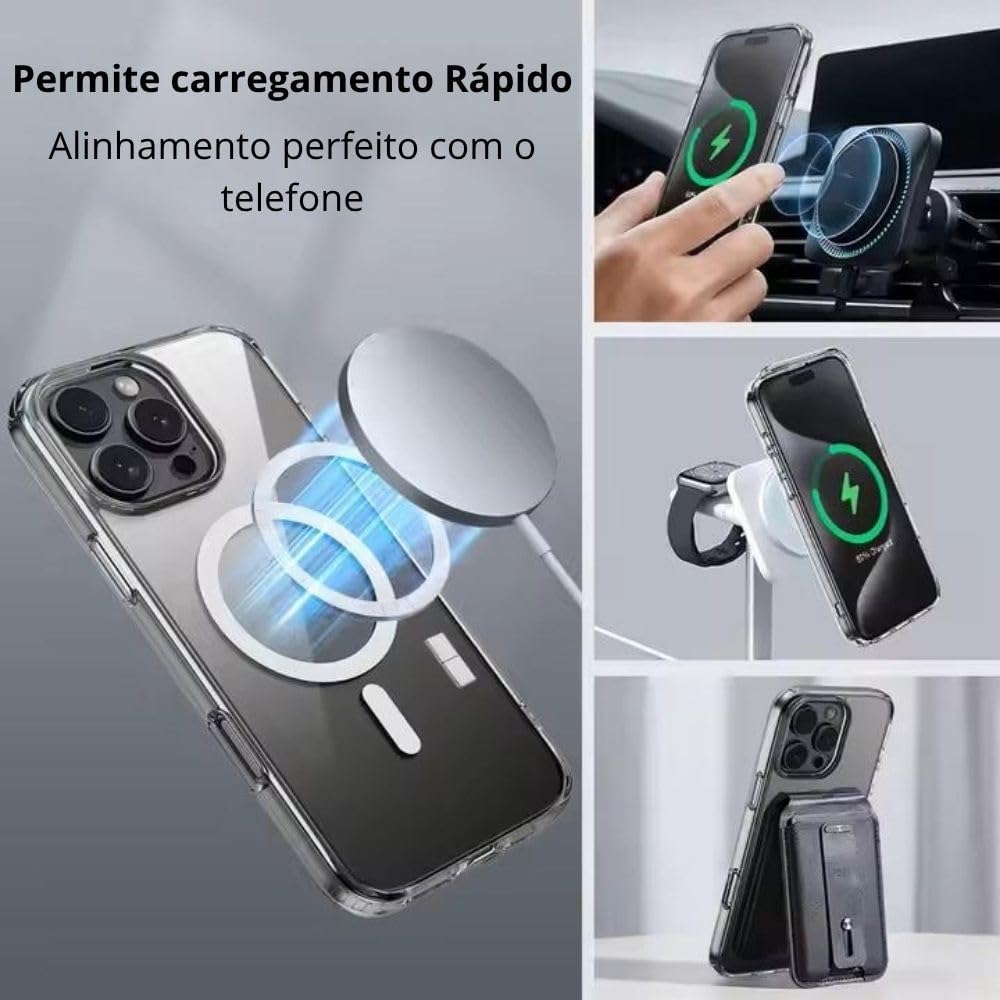 Capa Capinha Case para (iPhone 17 Pro) Magnética Carregamento por Indução Transparente Premium Anti Impacto, Anti Amarelamento, Proteção de Câmera (iPhone 17 Pro) Capa Capinha Case para (iPhone 17 Pro) Magnética Carregamento por Indução Transparente Premium Anti Impacto, Anti Amarelamento, Proteção de Câmera (iPhone 17 Pro)