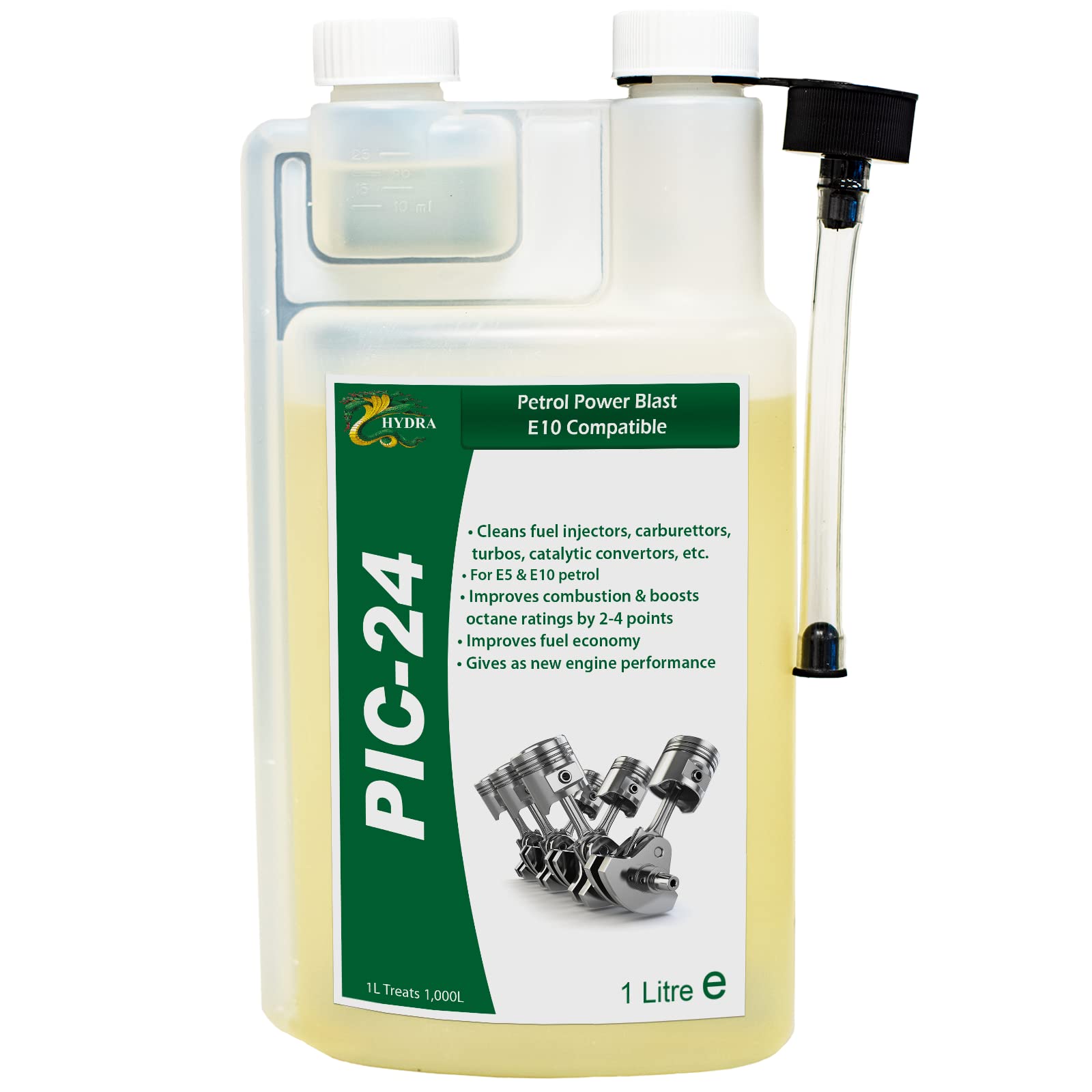 Buy HYDRA PIC24 Petrol Injector Cleaner Fuel Additive With Petrol