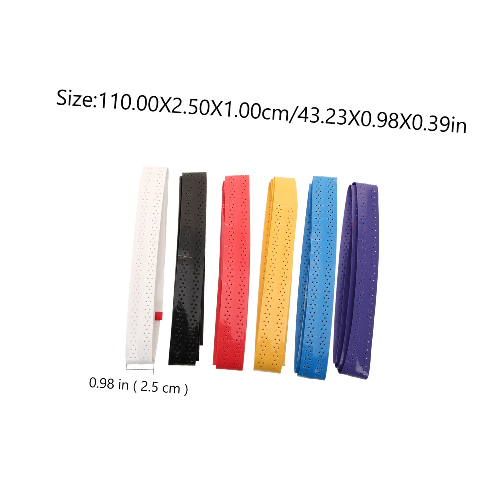 POPETPOP 6Pcs Thickening Tennis Grip Tape Non Slip Badminton Racket Overgrip Moisture Wicking Durable Comfortable Hand Feel for Tennis and Badminton Enthusiasts