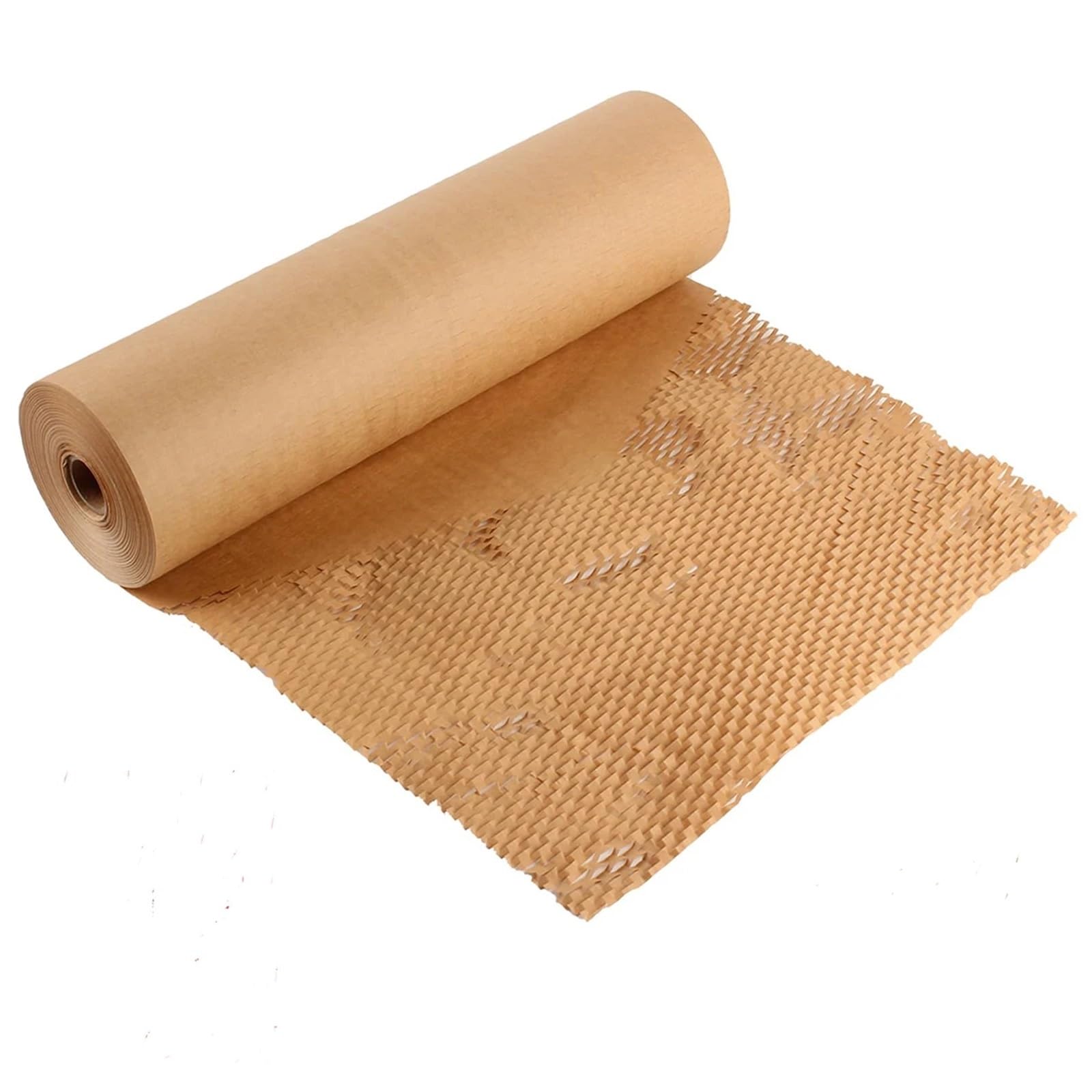 Honeycomb Paper Roll Honeycomb Packaging Paper Cushioning Kraft Wrap Roll(Brown 50cmx5m)