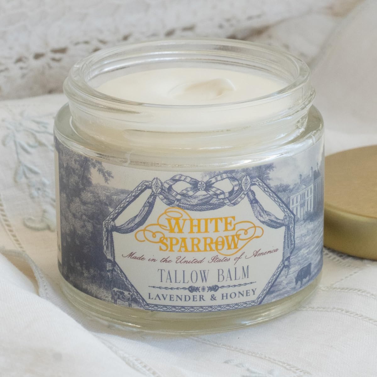 Organic Grass Fed Tallow Balm - (Lavender & Honey) Organic Tallow from Grass Fed Cows & All Organic ingredients. For Face and Body. (2.0 oz)…