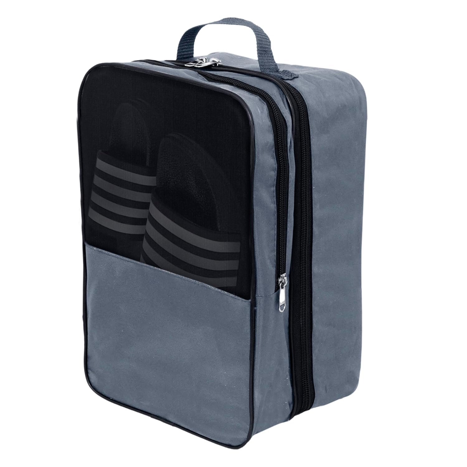 Storite 14 Inch Travel Shoe Bag,Cover,Pouches - Gym Men and Ladies Footwear Packing Storage Portable Cover - Storage Travel Organizer for Women & Men - Grey