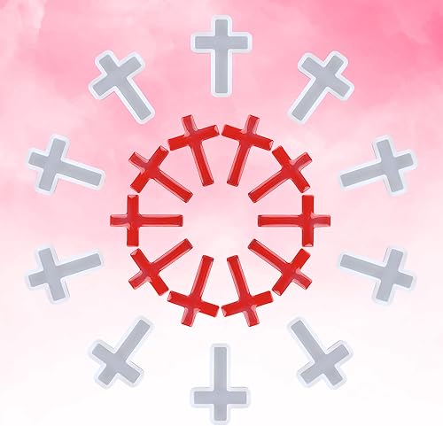 Miniatura 4 de Paquete de 10 moldes de cruz de silicona para colgante de resina, bricolaje, manualidades, regalos, estilo A