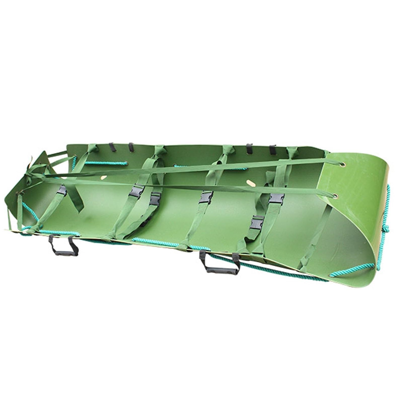 Camilla plegable portátil, Camilla médica plegable, Camilla Ligera con cuerdas de nailon, Camilla de emergencia, Camilla de espalda de emergencia para El traslado, Green