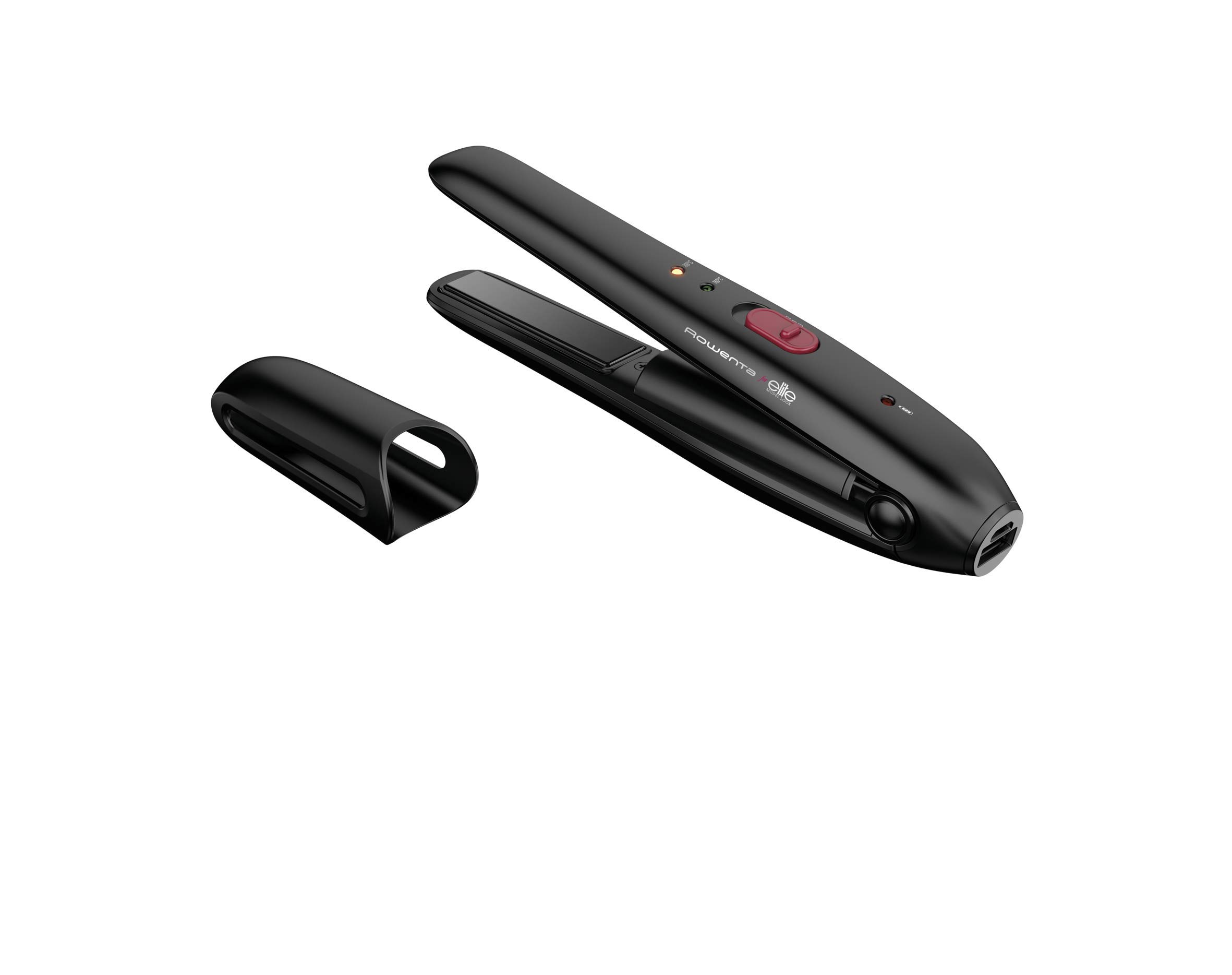 Rowenta - SF1312F0 - Fer à lisser avec plaques céramiques, lisseur de cheveux et batterie portable, fonctionnement sans fil, avec 25 min d'autonomie, jusqu'à 200 °C