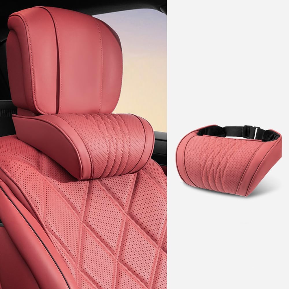 Ydstniu Red Memory Foam Car Neck Pillow For Audi A5 2019-2024