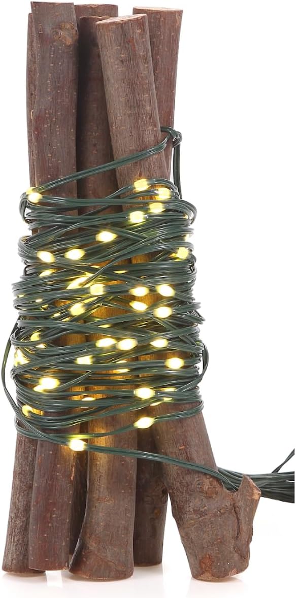 Magicnight Micro Twinkle Battery Operated Fairy Lights, 100 LED Small Warm White String Lights with Remote with Timer Mini Christmas Lights for Bedroom, 33ft Green Wire for Indoor Plants Decor - Image 4