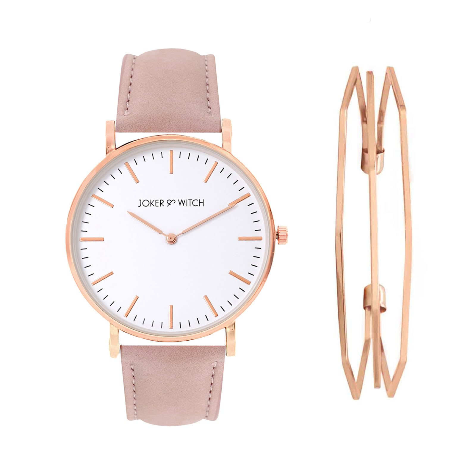 Joker & Witch Leather Women Cotton Candy Analog Watch Bracelet Stack, White Dial, Pink Band (B0C7L7RB9D) Amazon Price History, Amazon Price Tracker