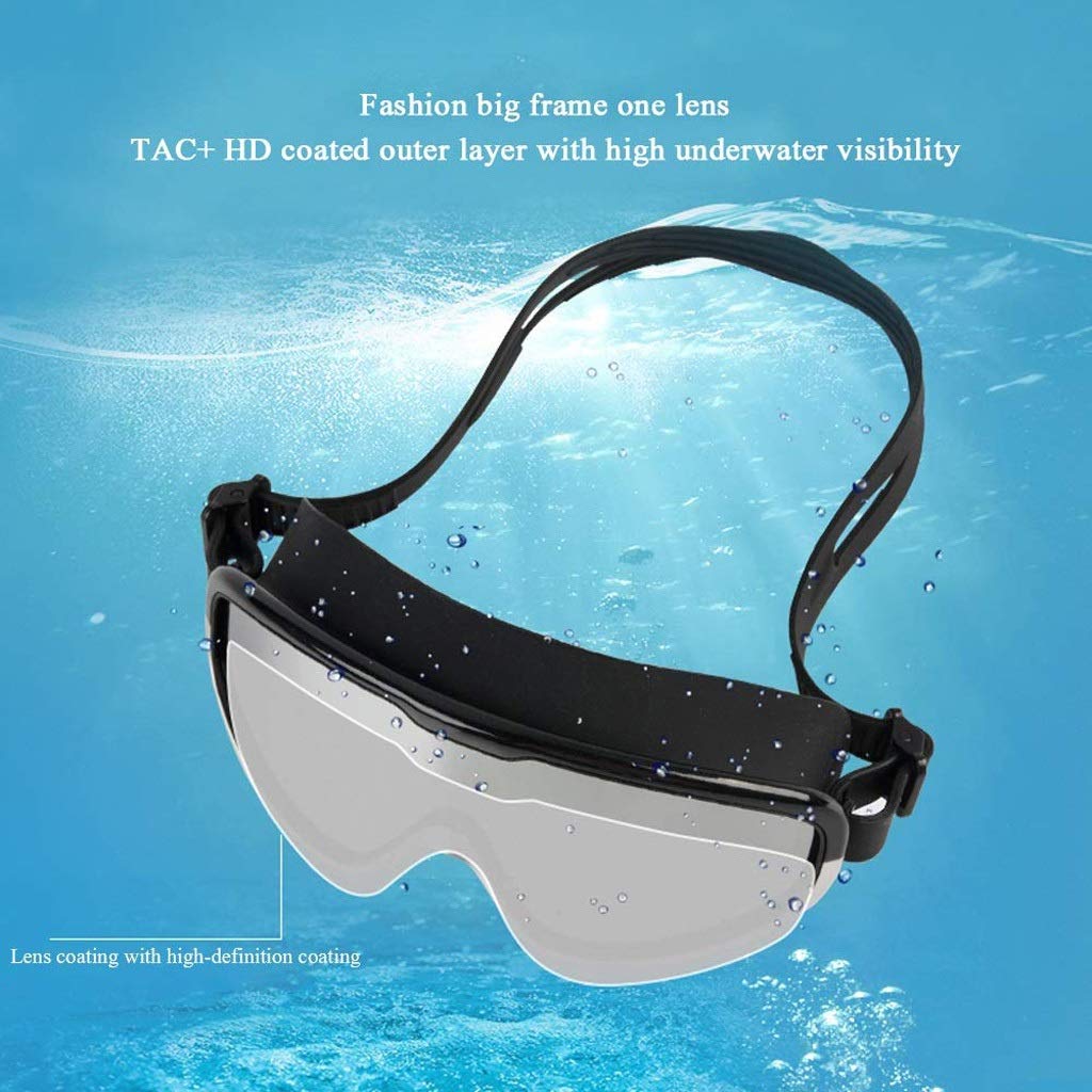 Occhialini da nuoto - Nessuna colatura occhialini da nuoto Anti protezione di nuotata del Triathlon Glasses for Adulto Uomini Donne gioventù(3-Pack)