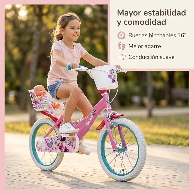 Foto 6 de 8 de TOIMSA Bicicleta 16" Minnie Huffy 5/8 Años