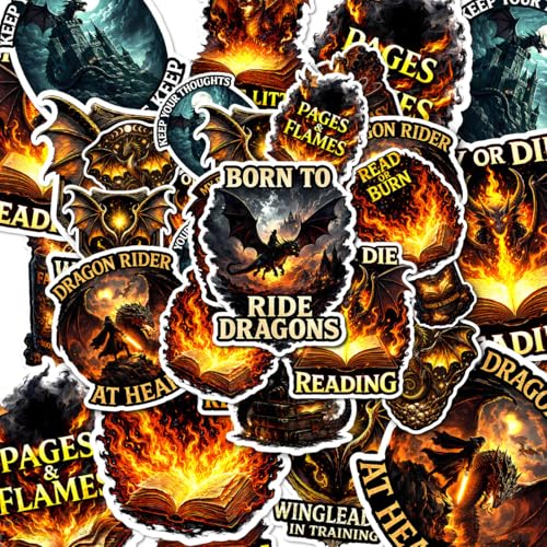Calcomanías de libro de fantasía de dragón evitan desgaste pegatinas impermeables 4