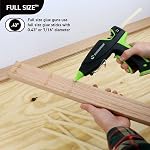 Surebonder Hot Glue Gun and Glue Sticks, Full Size 100W Dual Temperature Hot Glue Gun with 20 All Purpose Glue Sticks, 30 Minute Auto-Shut-Off, Black