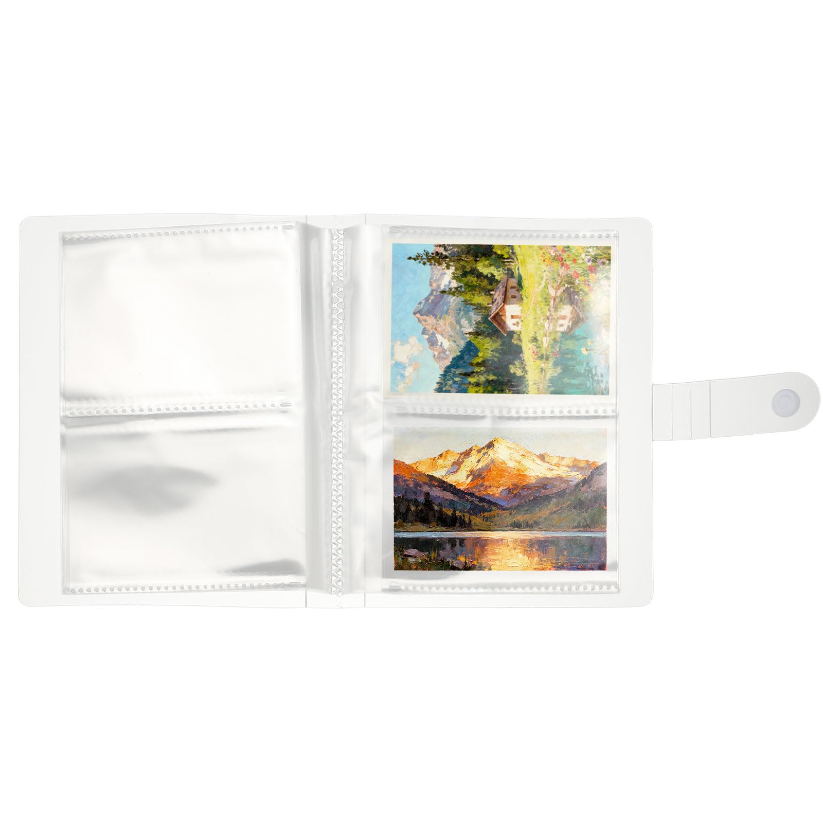PATIKIL 3x4 Index Card Holder, 1 Pack Clear Index Card Binder Flash Cards Organizer Storage Pouches 30 Page Hold 120 Cards Plastic Booklet Folder for Notecards&Recipe Notebook