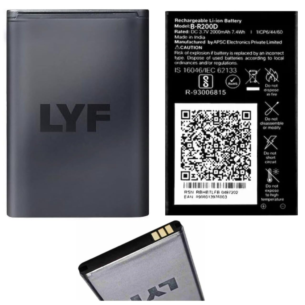 Original Mobile Battery for Jio Keypad Models-(TB20f,RE20f,F20B,F20C,F61F,F61,F220B,F101K,F90M,F120B,F50Y,F81E)-2000mAh (B0DH9H4YVF) Amazon Price History, Amazon Price Tracker