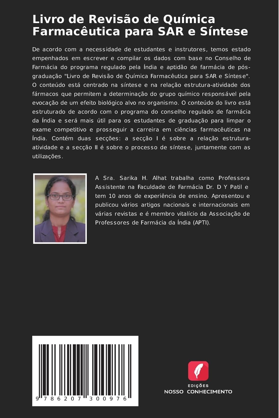 Livro de Revisão de Química Farmacêutica para SAR e Síntese: Relação estrutura-atividade e biossíntese