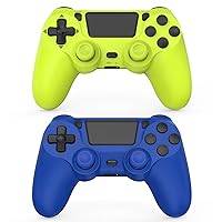 Vista 2 de SHINXIN 2 Pack Wireless Controller Compatible with PS4/Slim/Pro/PC with Dual Vibration/3.5mm Audio/Type-C Port and 2 pcs Type-C Cable