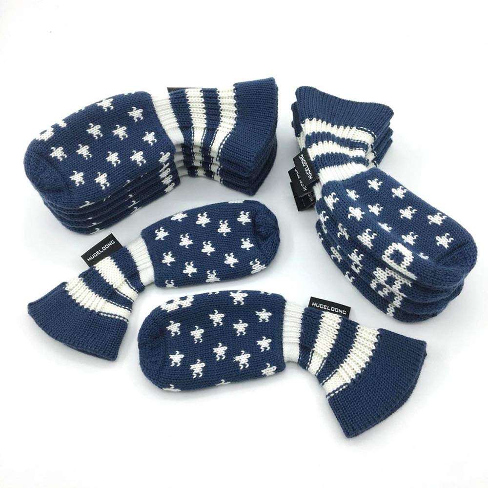 HUGELOONG Star Golf Iron Headcovers Set 11PCS(3~9,P,A,S,L) -Golf Club Head Covers Fit Most Irons-Navy