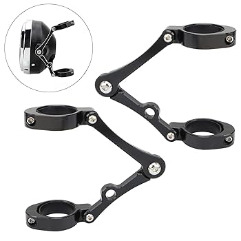 Amazon | アルミヘッドライトブラケットステー56mm 58mm