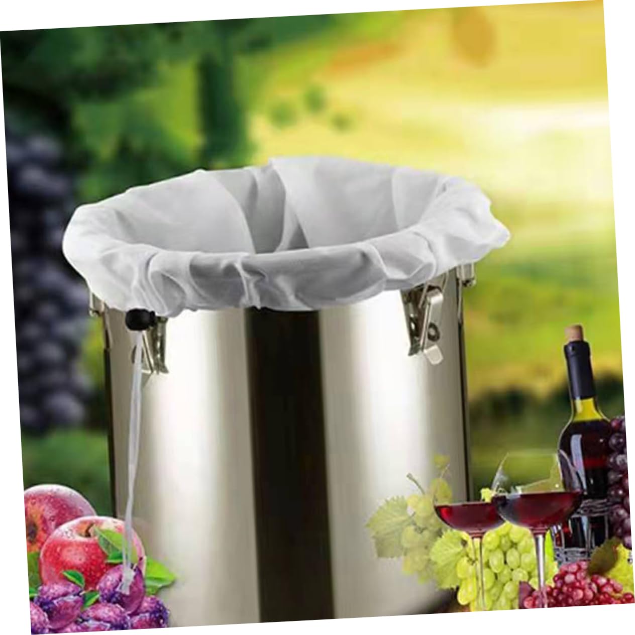 Mikinona Reusable Nut Milk Bags 2 Pack Fine Mesh Strainer Bags for Cold Brew Coffee